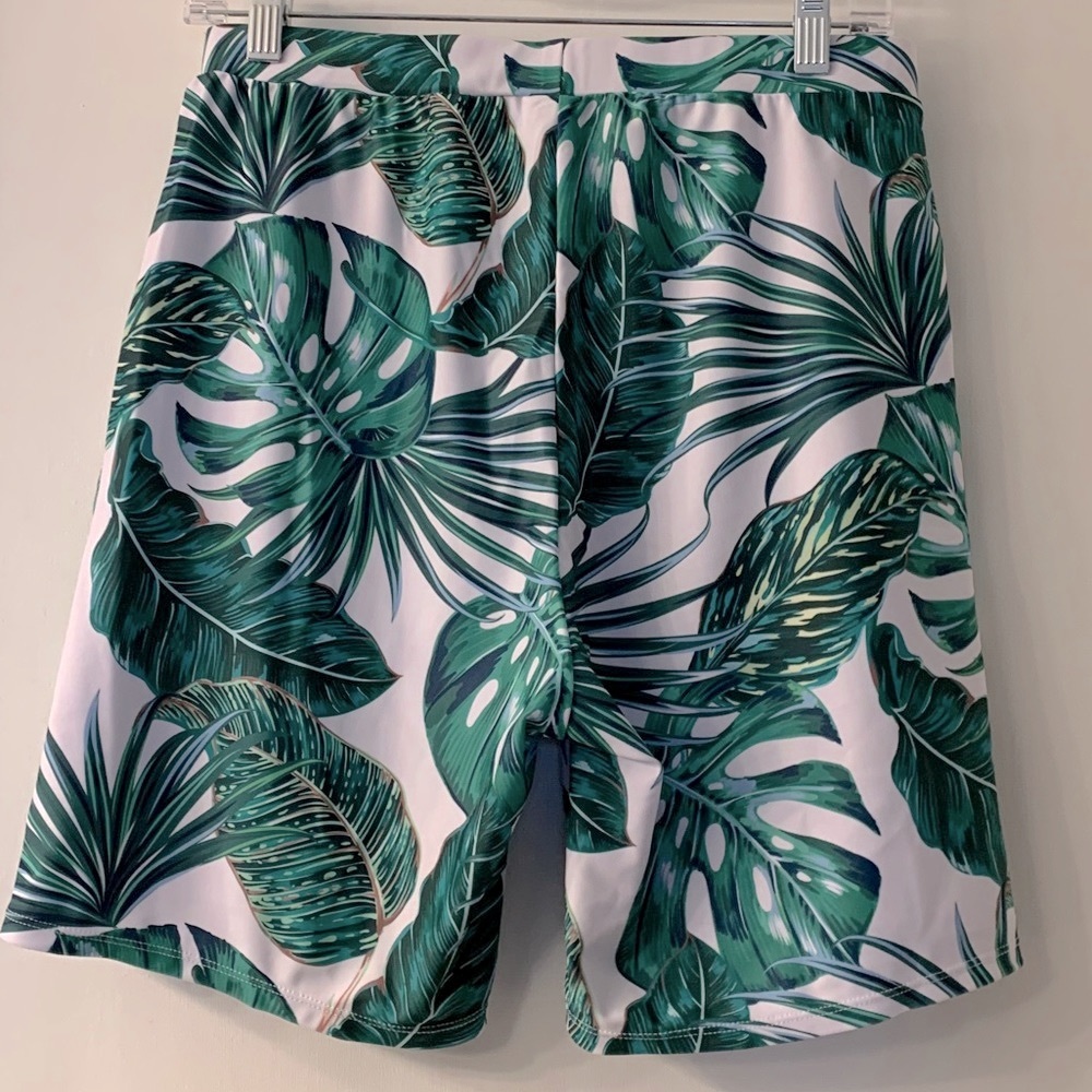 NEW Palm Print Swim Trunks